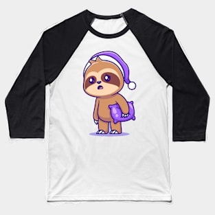 Sleepy Sloth Slumber Baseball T-Shirt